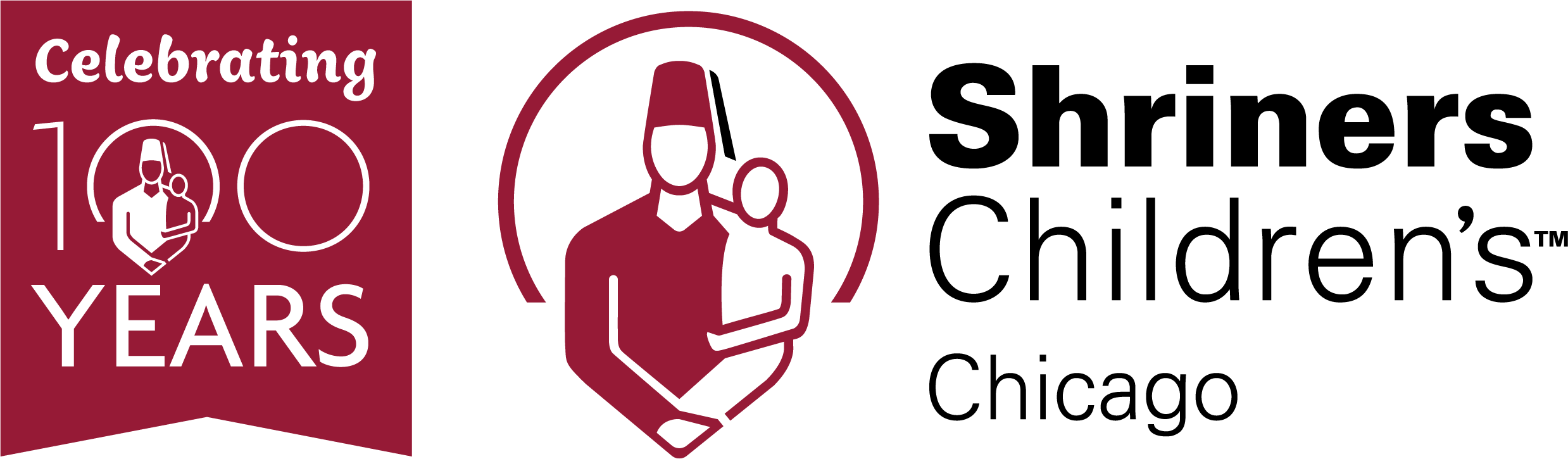 Shriners Children's Chicago 100 year logo