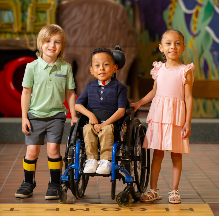 kids standing together